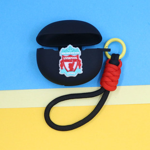 适用红米buds6pro电竞版蓝牙耳机保护套Buds6青春版潮酷阿森纳AC国际米兰尤文利物浦手绳挂饰buds5pro硅胶壳