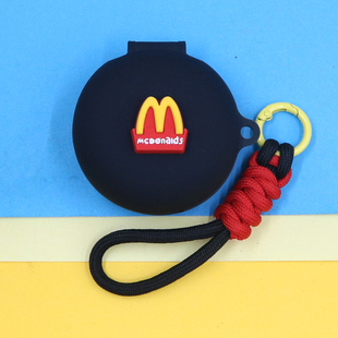 适用荣耀Earbuds A Pro蓝牙耳机保护套个性创意潮酷可爱搞笑萌卡通M记叔叔墨镜熊笑脸表情连体硅胶软壳