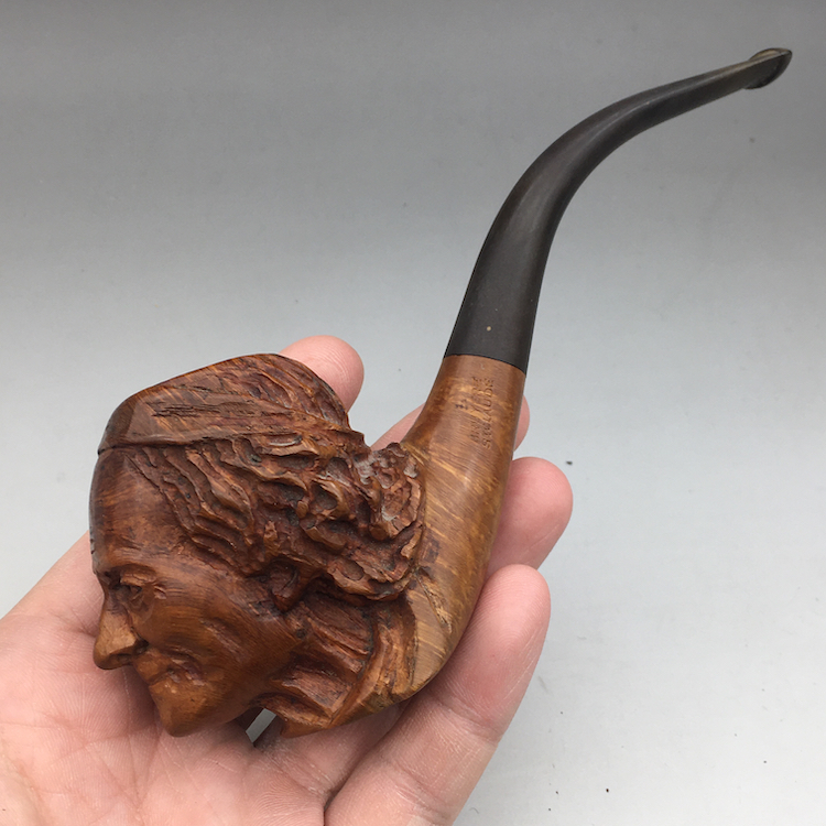小猪烟斗 二手石楠木 法国上世纪早期 Fait Main 精美 栩栩如生