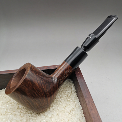 小猪烟斗全新石楠木意大利Caminetto Excellence Flame 三签名 33