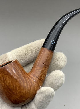 小猪烟斗全新石楠木英国Sasieni four dot Natural Regent 原色34