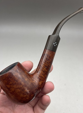 小猪烟斗二手石楠木英国Sasieni four dot walnut Viscount SXS