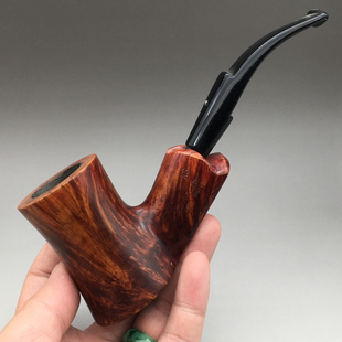 后期 小猪烟斗 Briar Red 特别 二手石楠木意大利Caminetto金胡子