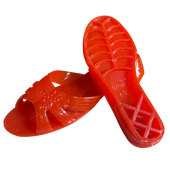 水晶拖鞋 妈妈浴室防滑坡跟厚底塑料凉拖 珠江联盟女夏果冻透明凉鞋