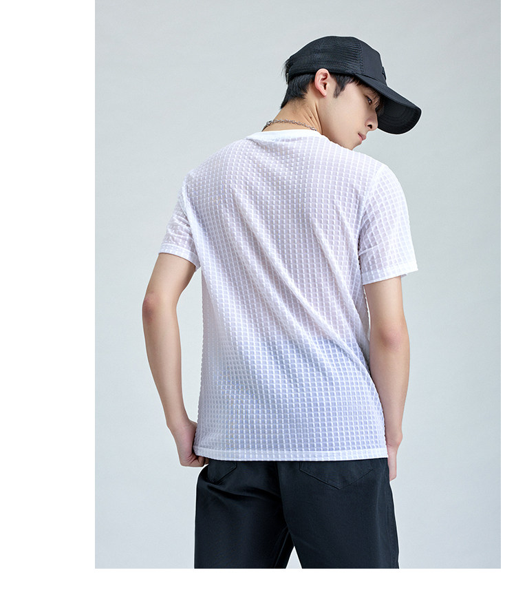 夏季新款冰丝潮牌简约休闲时尚冰丝圆领短袖T恤DS-B310-681P35,男装T恤,电商D228（原B310）