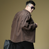 2025春款男式衬衫外套牛仔水洗宽松潮牌青年上衣D228-925P135，男装衬衫，电商D228（原B310）