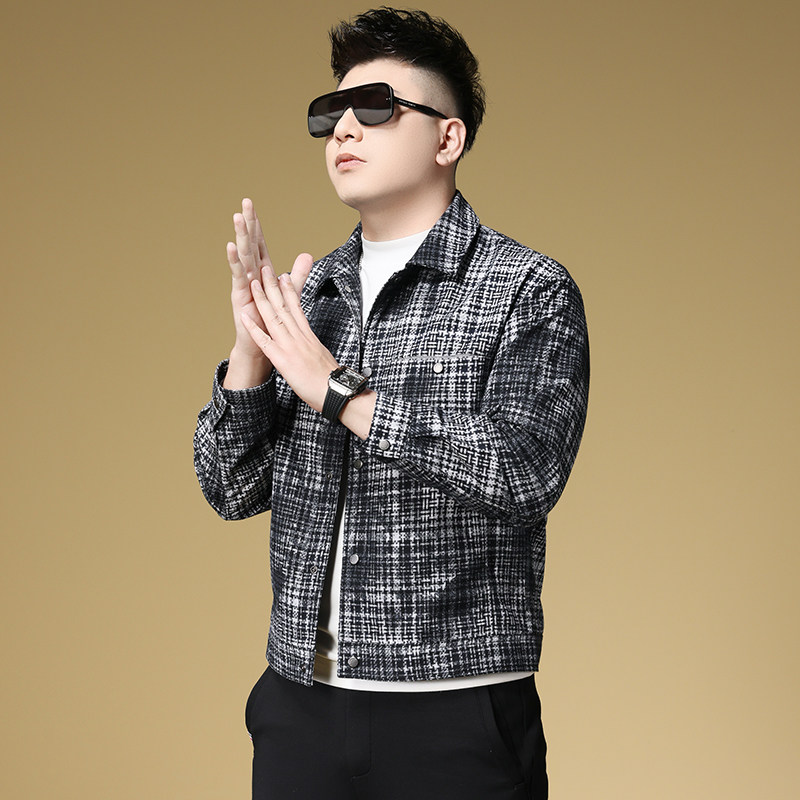 2025春季新款男青年潮流时尚翻领休闲夹克外套D228-2510-P155,男装夹克,电商D228（原B310）