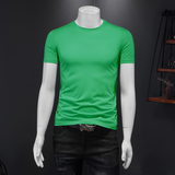 夏季男士短袖体恤圆领纯色丝光棉青年简欧潮牌11色百搭假模888P25，男装T恤，电商D228（原B310）