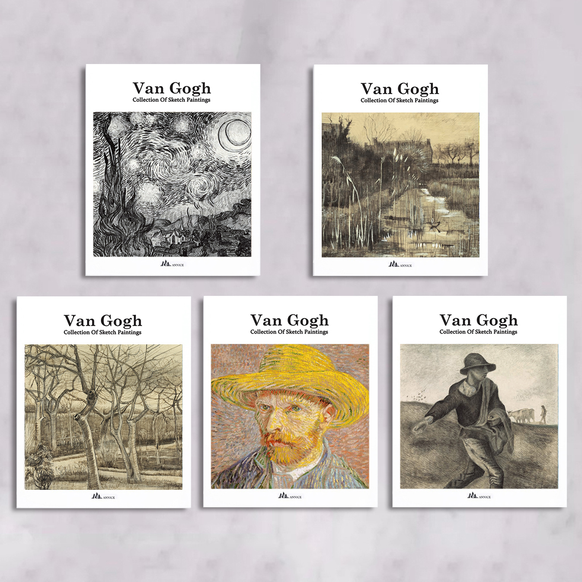 梵高艺术作品画册样板房装饰真书