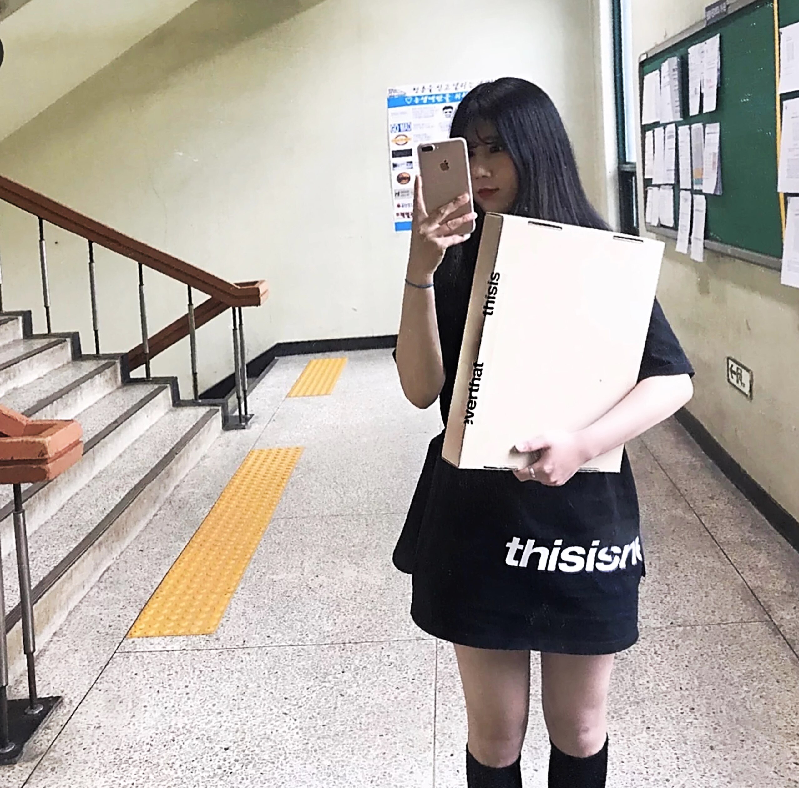 有品无牌 19年夏thisisneverthat韩版前后大logo字母情侣短袖T恤|ruв категории Женская одежда, футболка - от Buy2taobao.com для оказания профессиональной услуги покупки агента Taobao