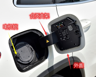 奔驰EQA260EQA250EQA300充电盖 翻盖支架 翻板合页 电机锁 油箱盖