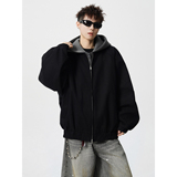 现货 格雷系假两件撞色连帽卫衣宽松夹克美式外套J98-P95-控148,男装夹克,星座918-1, 现货 格雷系假两件撞色连帽卫衣宽松夹克美式外套J98-P95-控148,男装夹克,星座918-1,