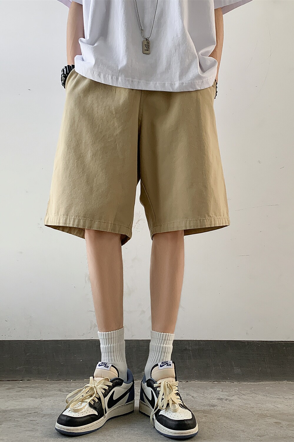 纯色工装短裤男GK80-P30,男装休闲裤,星座918-1