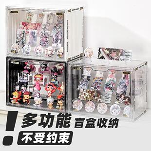 适用popmart泡泡玛特集装箱盲盒收纳盒展示架手办公仔模型展示柜