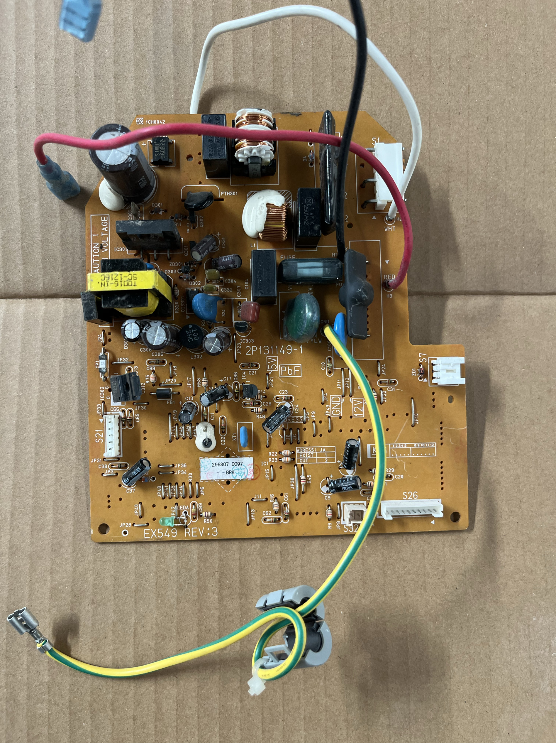 空调风管机内机板电脑板2P131149-1 EX549 FDXD25DV2C 35