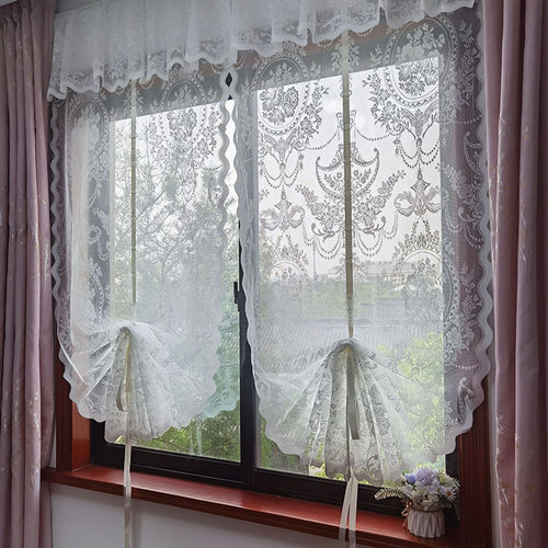 法式扇形罗马帘窗帘装饰