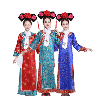 租清朝格格服装大贵妃老宫女嬷嬷福晋服满族服饰扮演甄嬛传服年会