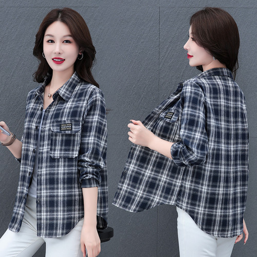 单排扣长袖棉质衬衫透气