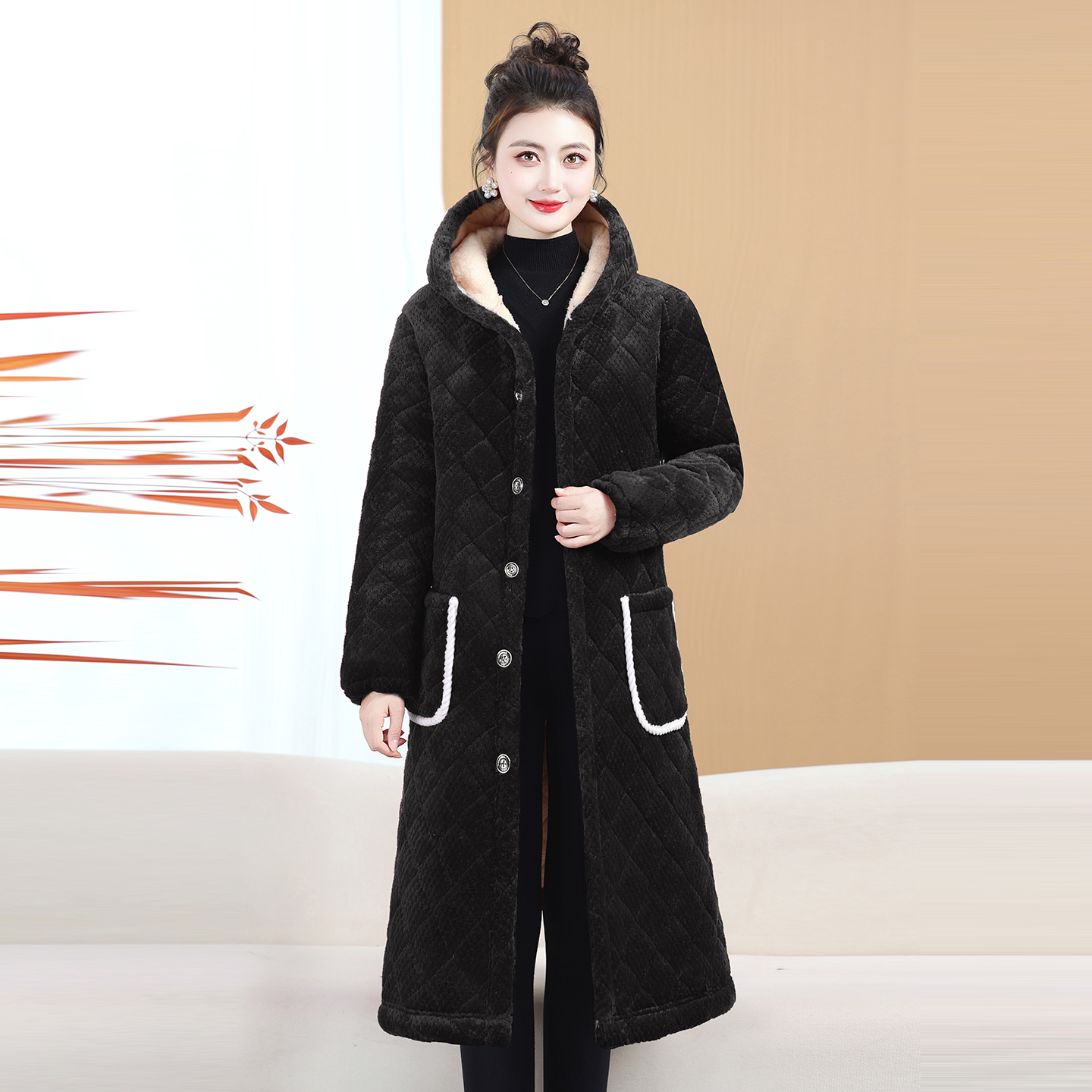 2025新款洋气女加厚过膝省服