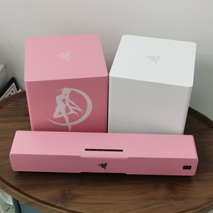 Razer/雷蛇 利维坦巨兽V2粉色蓝白音响幻彩rgb电脑游戏低音炮定制