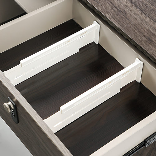 抽屉收纳分隔板可伸缩组合整理分类挡板多功能厨房餐具分格割隔板