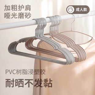 成人衣架加粗欧式石屋风防滑无痕省空间衣撑衣挂家用晒衣服晾衣架