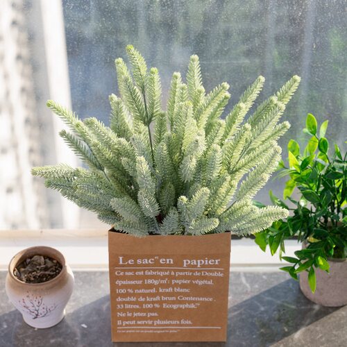 狗尾巴草谷穗仿真植物假花塑料配草绿色植物墙人造假草多肉植物 - 封面
