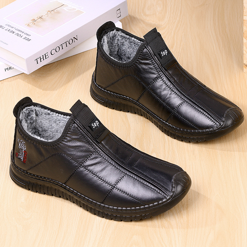 加绒加厚老北京布鞋短毛绒休闲