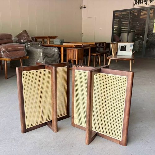 精品胡桃木纯料桌子腿大板支架