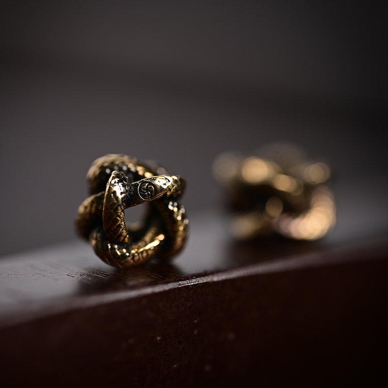 三诚为金 「蛇球」Mini版线束/隔珠22K文玩金饰配件