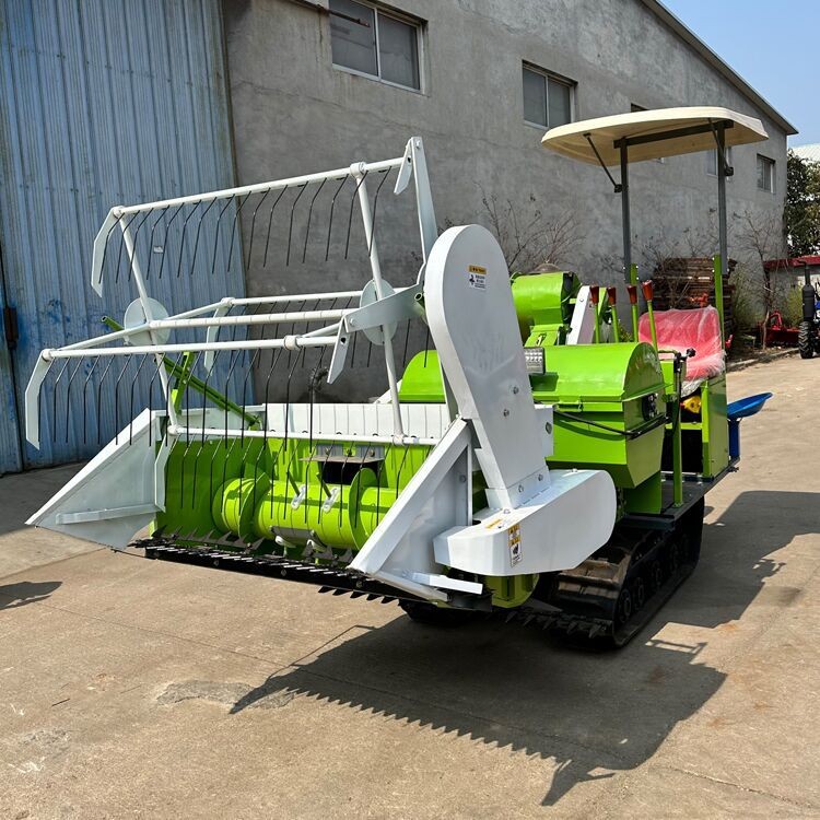 麦子联合收割机 25马力履带式水稻小麦收割机 稻谷小麦收割脱粒机