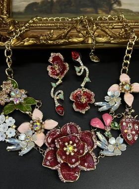 intage中古BJ项链大合集滴釉蜜蜂