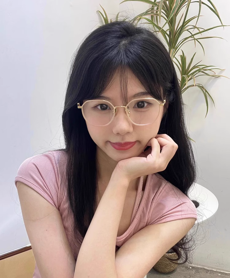 清也近视女可配度数高级感平光眼镜框防蓝光抗辐射金丝框素颜神器