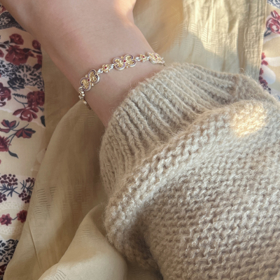 花满亭足银999.9宫廷风小众手链