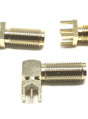 SMA-KE-KWE外螺内孔48H小时盐雾板端射频天线座RF镀金母头连接器