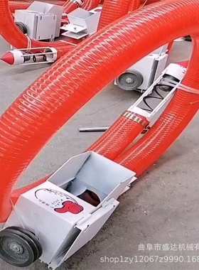 河沙运输自吸式牛筋软管吸粮机车载式弹簧蛟龙抽沙机中驱动抽灰机