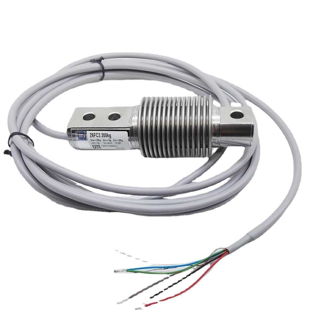 德国HBM 1-Z6FC3/100kg-1高精度10kg 50kg不锈钢波纹管称重传感器