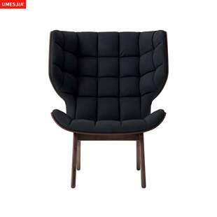 格子肌肉休闲椅沙发椅躺靠椅单位沙发北欧设计师椅