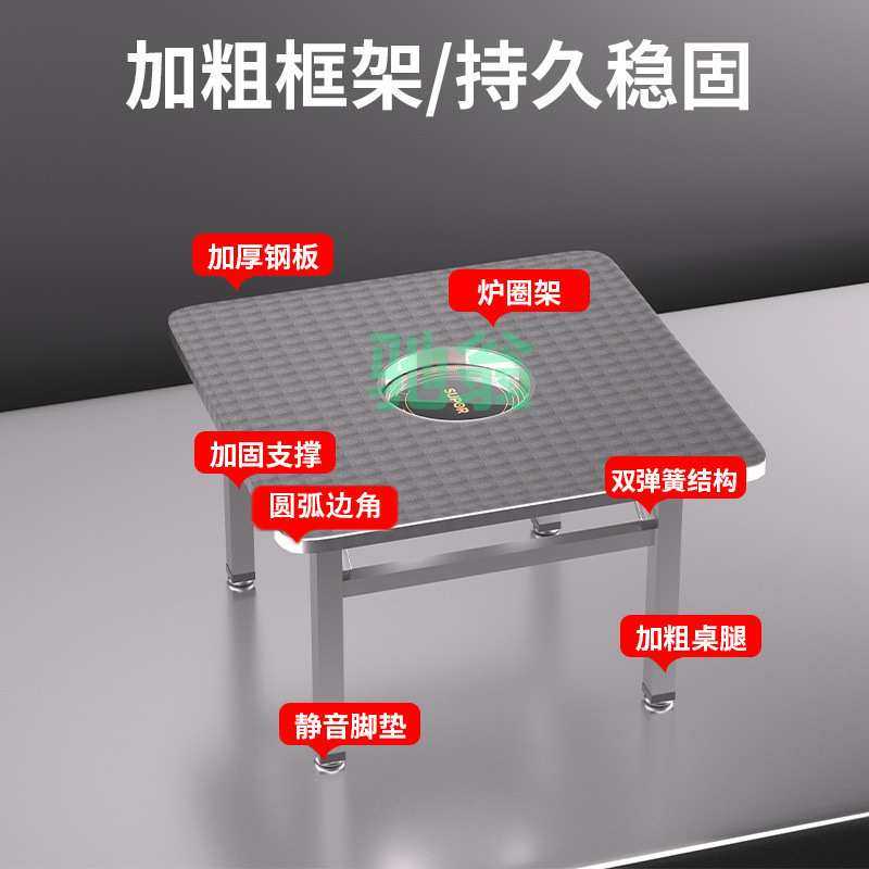 vsv【承重能力强】不锈钢折叠桌便携式烧烤桌子户外摆摊商用夜市,3C数码配件,USB灯,淘宝优惠券,粉丝福利购,淘宝优惠卷