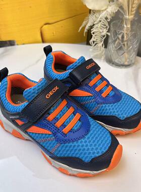 GEOX专柜正品会呼吸的鞋宝蓝色儿童休闲运动鞋J04ACA 2/2