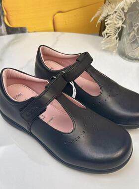 GEOX专柜正品会呼吸的鞋黑色儿童牛皮单鞋J16FHB 2/2