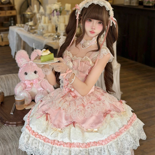 Lolita洋装jsk吊带连衣裙芭蕾风