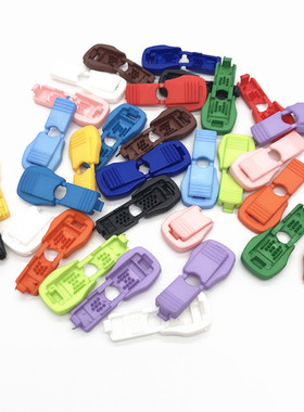 纽扣尼龙尾夹文件袋子拉链绳尾夹压扣尾扣卡扣包具服饰绳尾夹扣