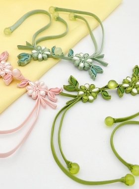 旗袍盘扣唐装汉服中式礼服扣高档长尾流苏盘扣花扣国潮风秀禾盘扣