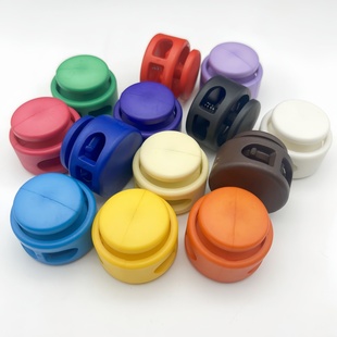 特大号塑料双孔卡扣收紧锁扣弹簧扣松紧调节扣定绳扣穿绳扣猪鼻扣