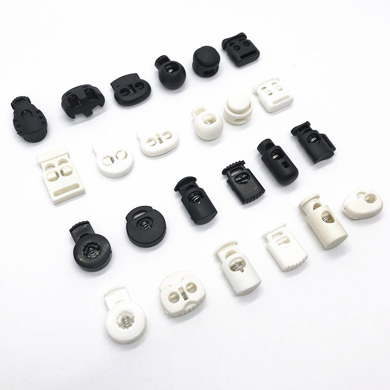 纽扣扣子塑料吊钟收紧扣弹簧扣松紧调节扣定绳扣穿绳扣猪鼻扣卡扣