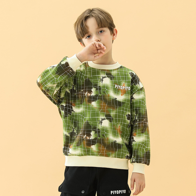 【5折特卖】卫衣男童加绒2025新款秋冬儿童加厚上衣休闲长袖圆领