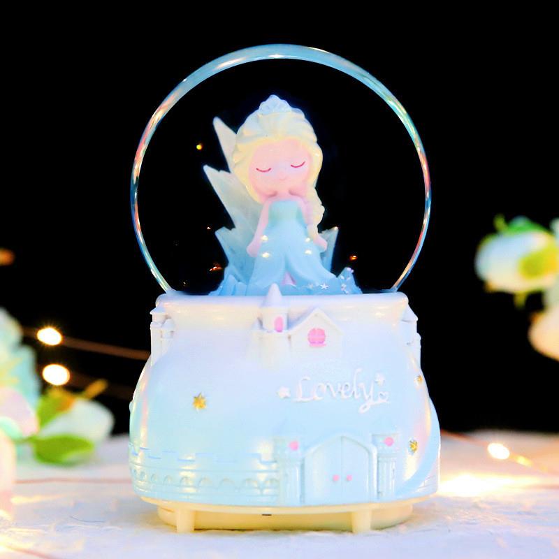 幻梦女神水晶球音乐盒创意公主礼裙八音盒梦幻女孩生日礼物