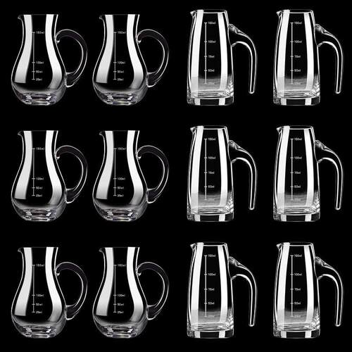 玻璃白酒分酒器洋酒红酒醒酒器家用饭店用小号100ml分酒壶带刻度