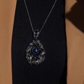 韩国时尚 项链女 倾城水滴之恋唯美气质百搭高端大气秋冬毛衣链长款